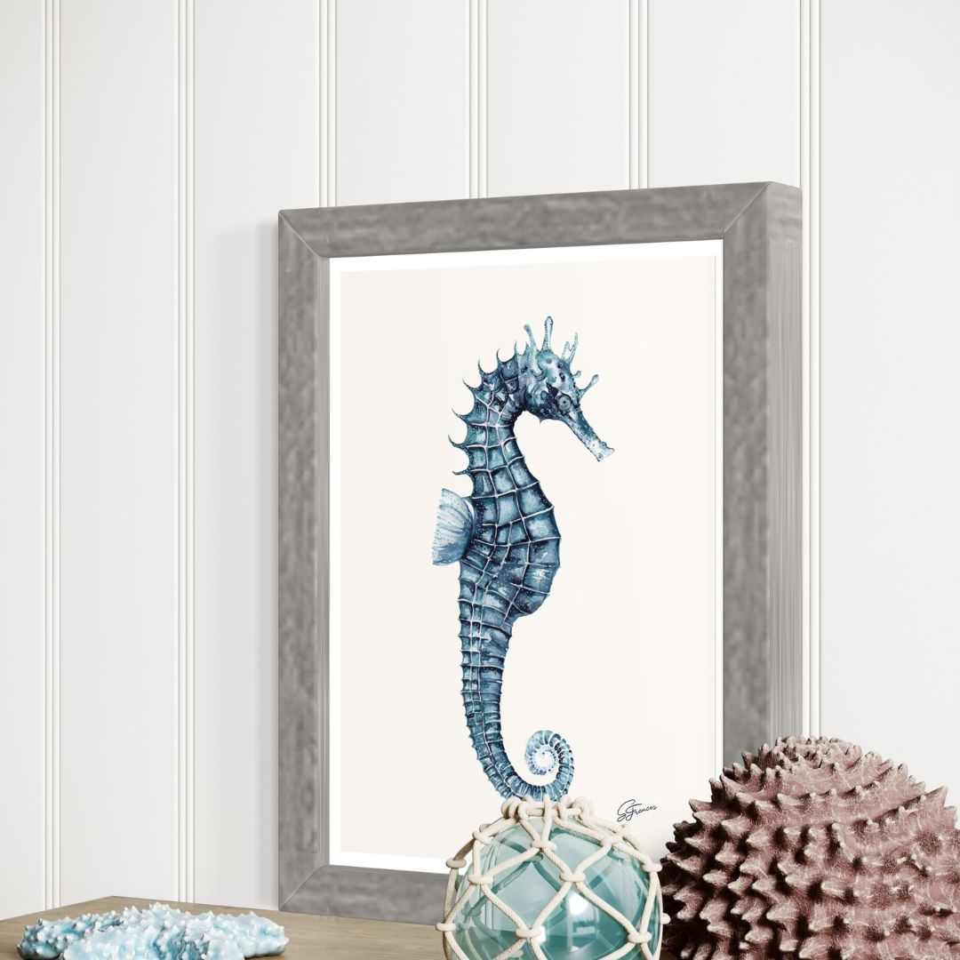 Aquamarine Guardian of the Reef Mini Print