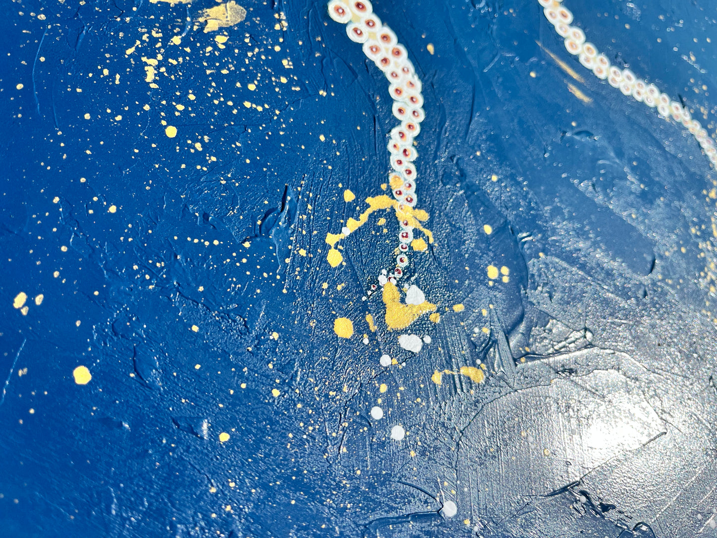 Oceanic Dance: A Contemporary Octopus Oil Painting