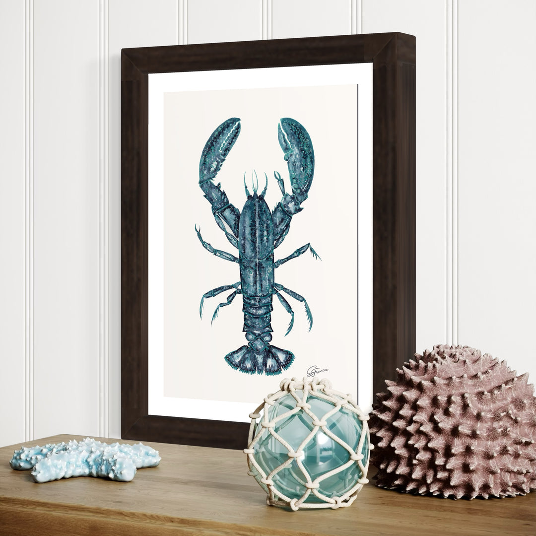 Chrysocolla Lobster Mini Print