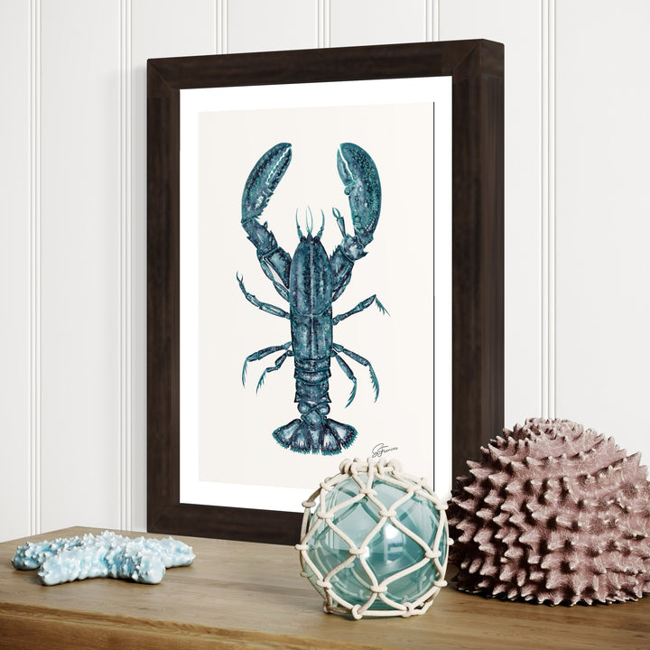 Chrysocolla Lobster Mini Print