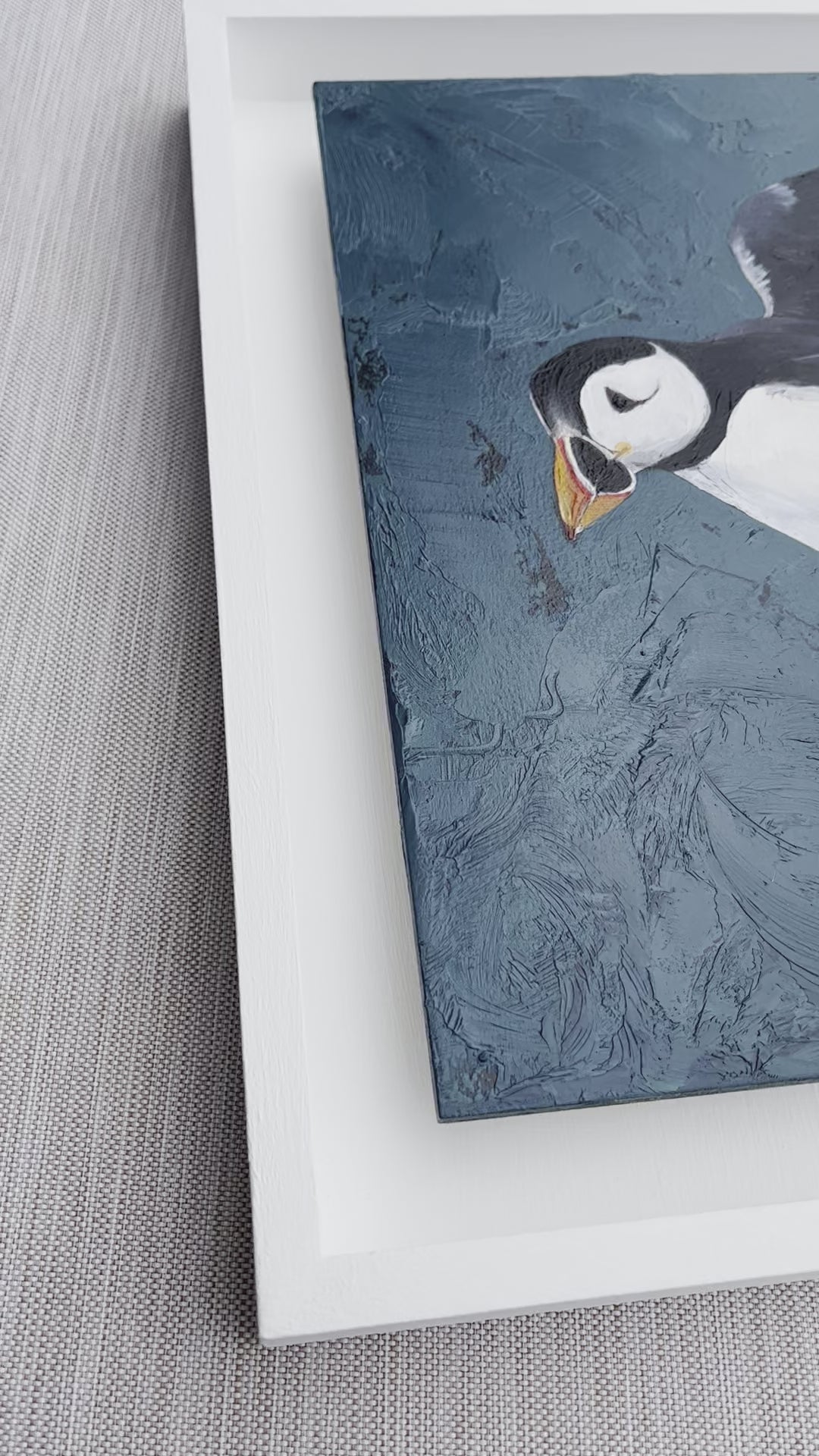 Graceful Soar: Oil on Wood - Framed