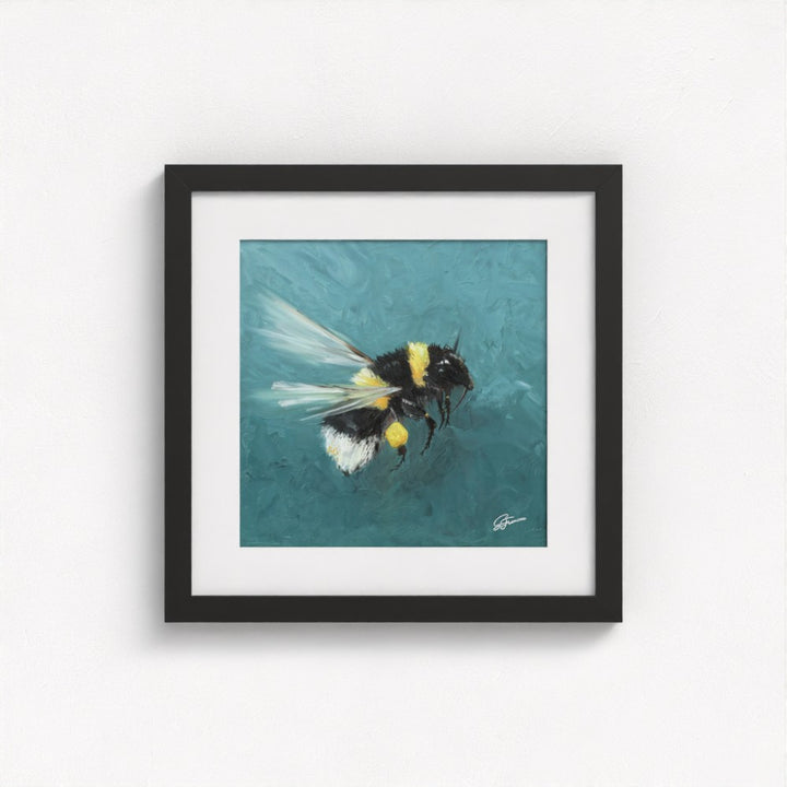 Bumblebee in Flight Fine Art Print | Premium Collection