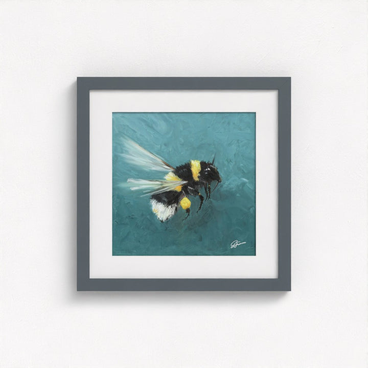 Bumblebee in Flight Fine Art Print | Premium Collection