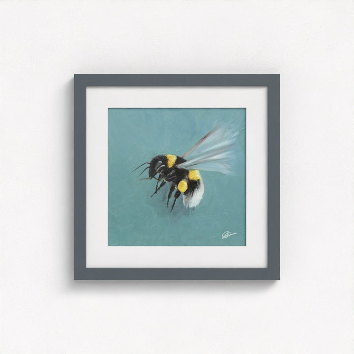 Bumblebee in Flight Fine Art Print | Premium Collection