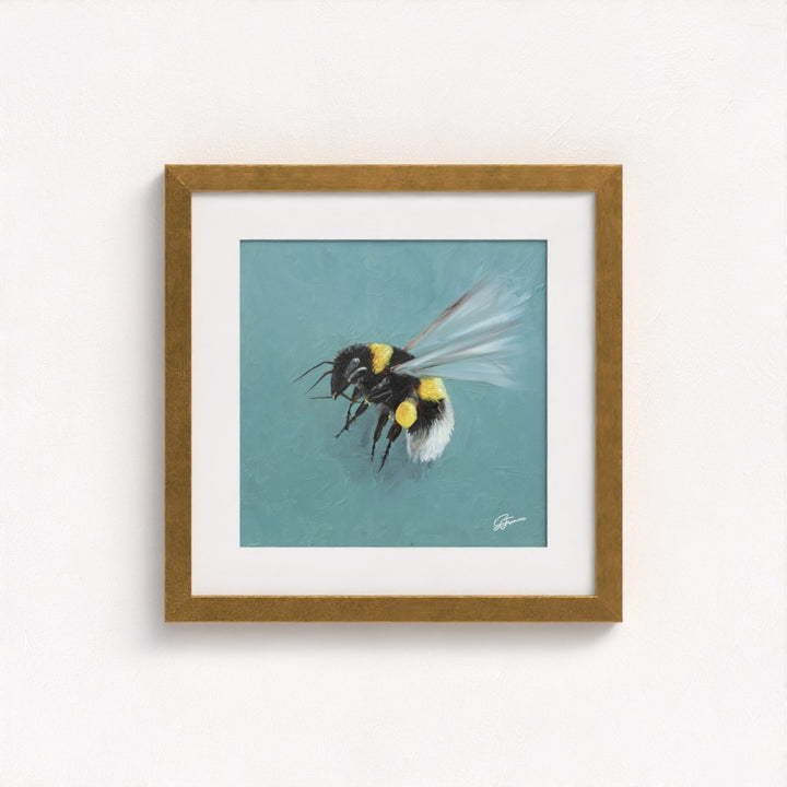 Bumblebee in Flight Fine Art Print | Premium Collection