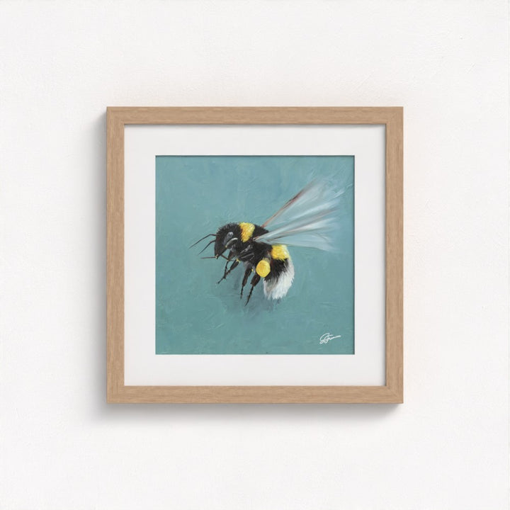 Bumblebee in Flight Fine Art Print | Premium Collection