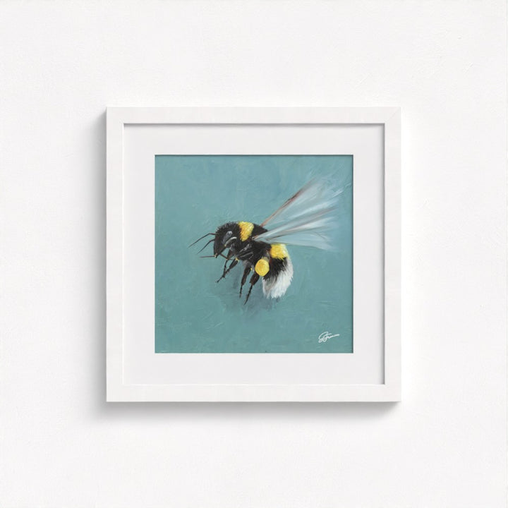 Bumblebee in Flight Fine Art Print | Premium Collection