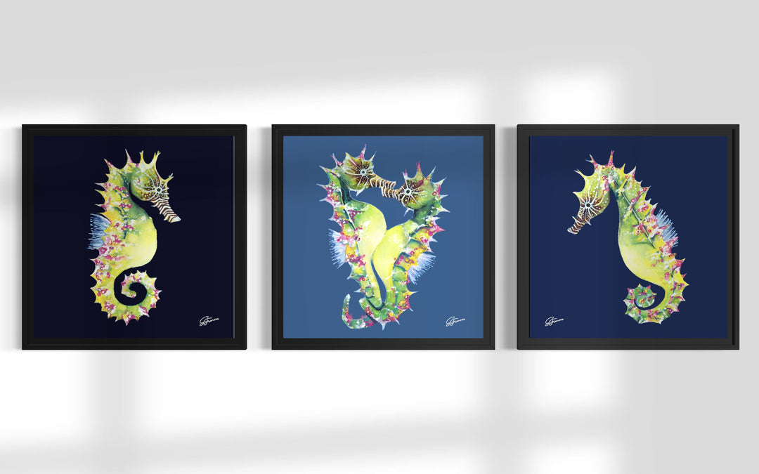 Three Seahorse Artwork