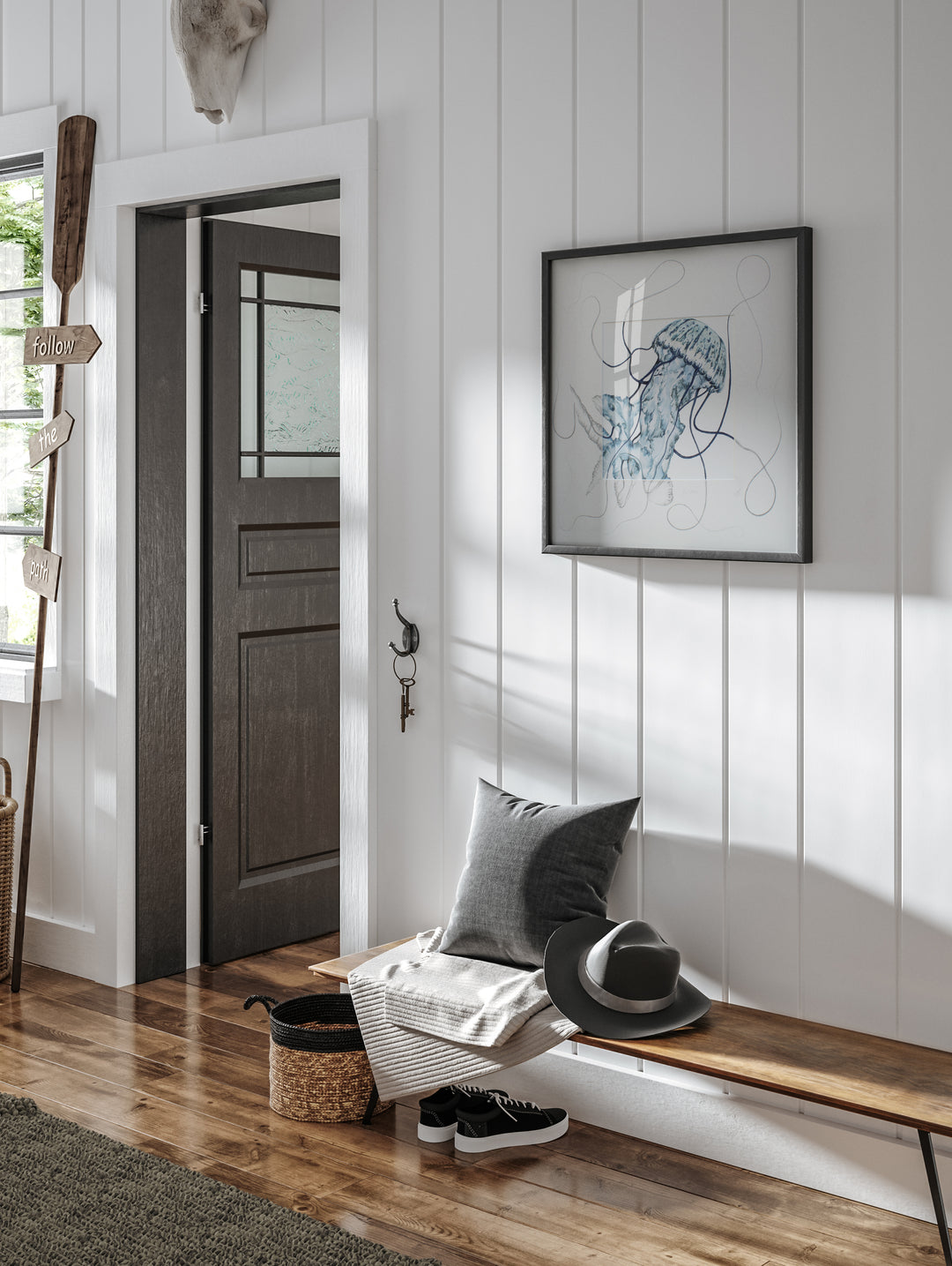 Sea Nettle Jellyfish Fine Art Print with Sketched Mount