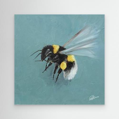 Bumbles in Flight III – Canvas Print