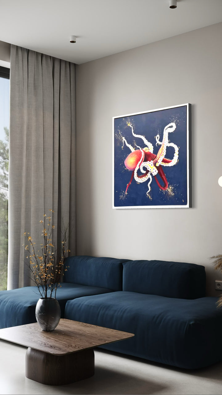 Salty Gold — Original Octopus Painting