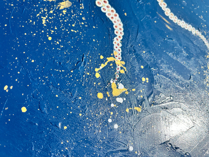 Oceanic Dance: A Contemporary Octopus Oil Painting