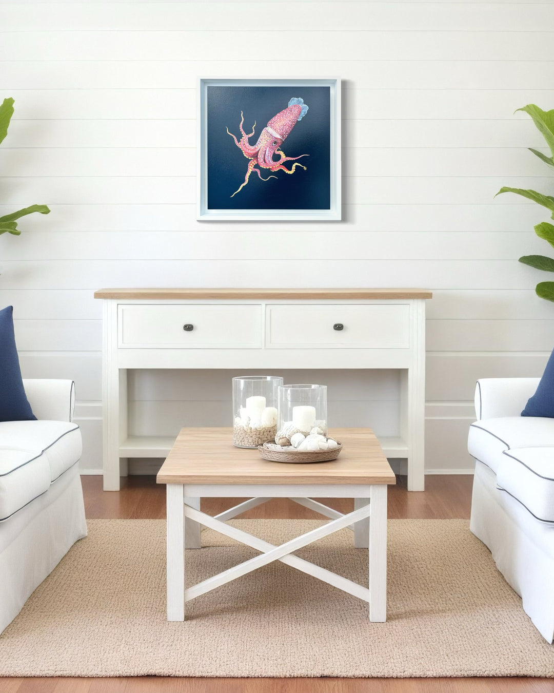 "Jewel of the Depths" – Original Acrylic Painting| Contemporary Coastal Art