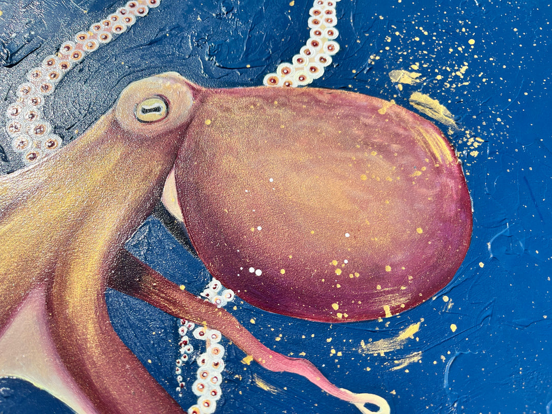 Oceanic Grace Octopus Original Oil