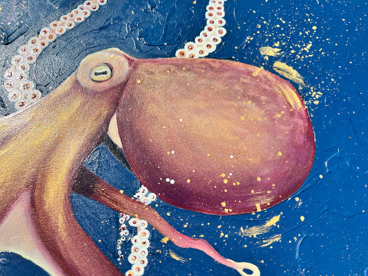 Oceanic Grace Octopus Original Oil