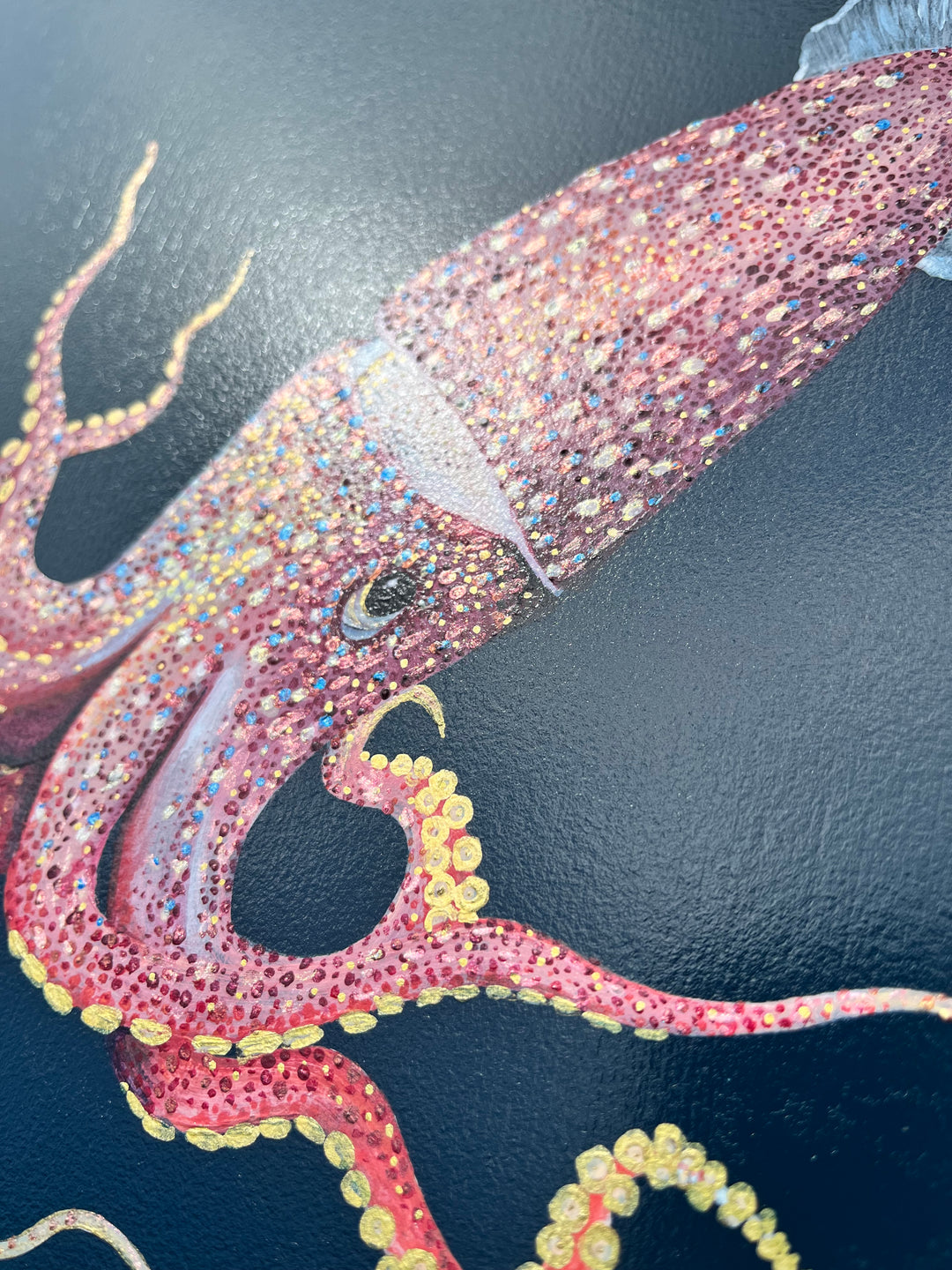 "Jewel of the Depths" – Original Acrylic Painting| Contemporary Coastal Art