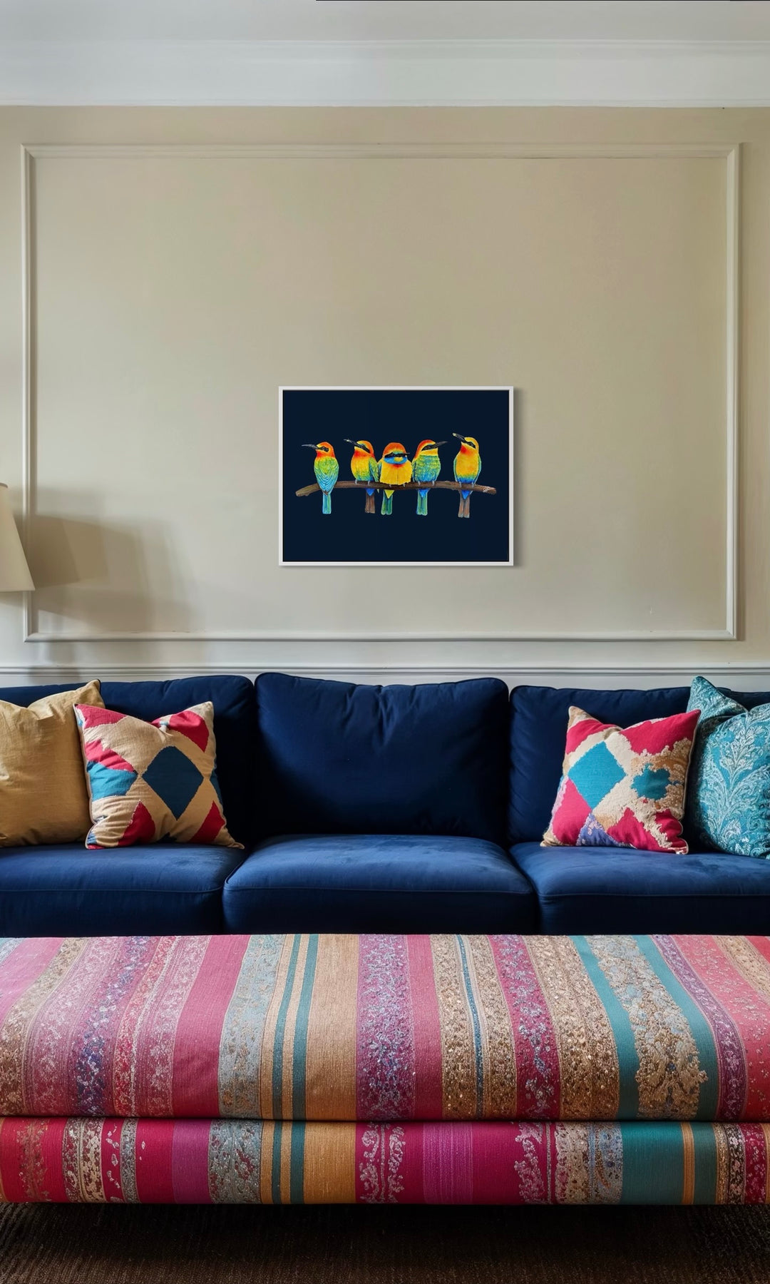 Nocturnal Perch Party – Canvas Print