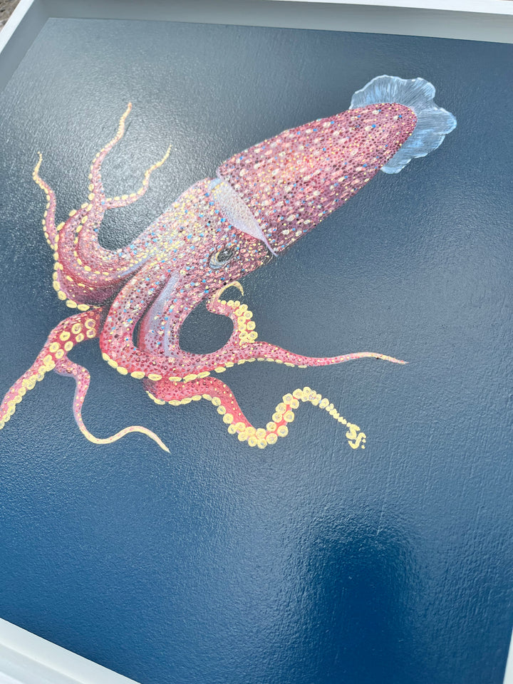 "Jewel of the Depths" – Original Acrylic Painting| Contemporary Coastal Art