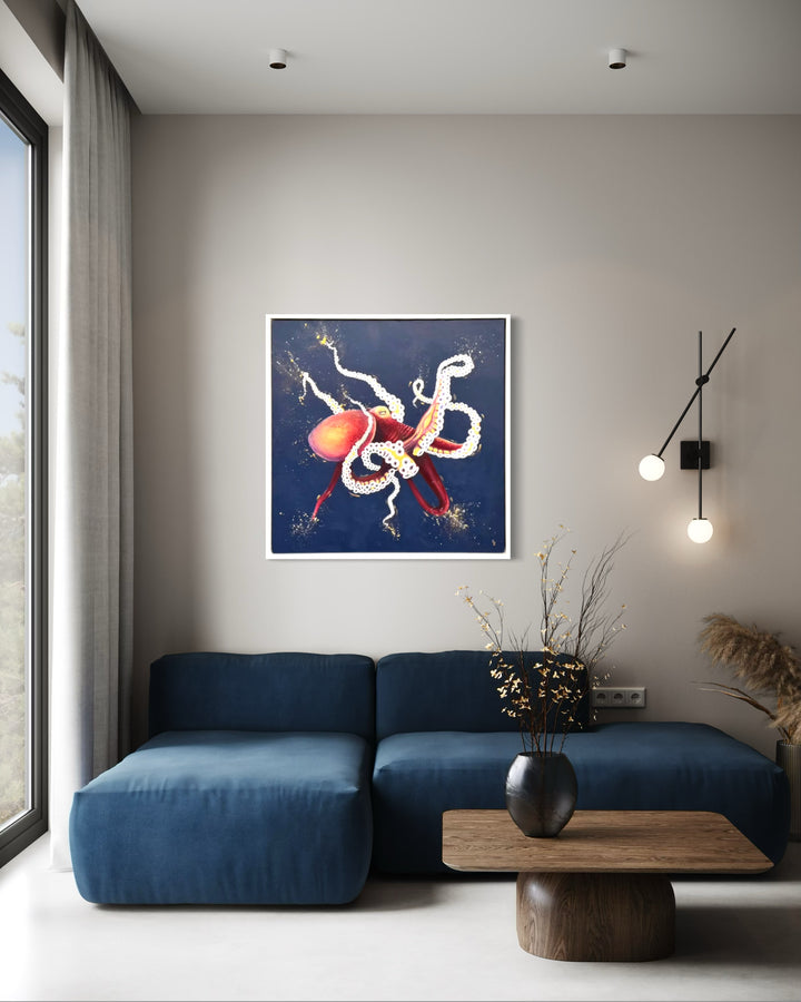 Salty Gold — Original Octopus Painting