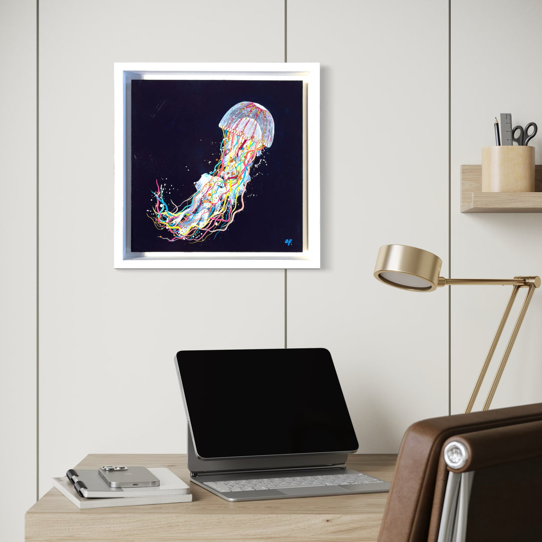 Freedom_ Acrylic Jellyfish on Wood