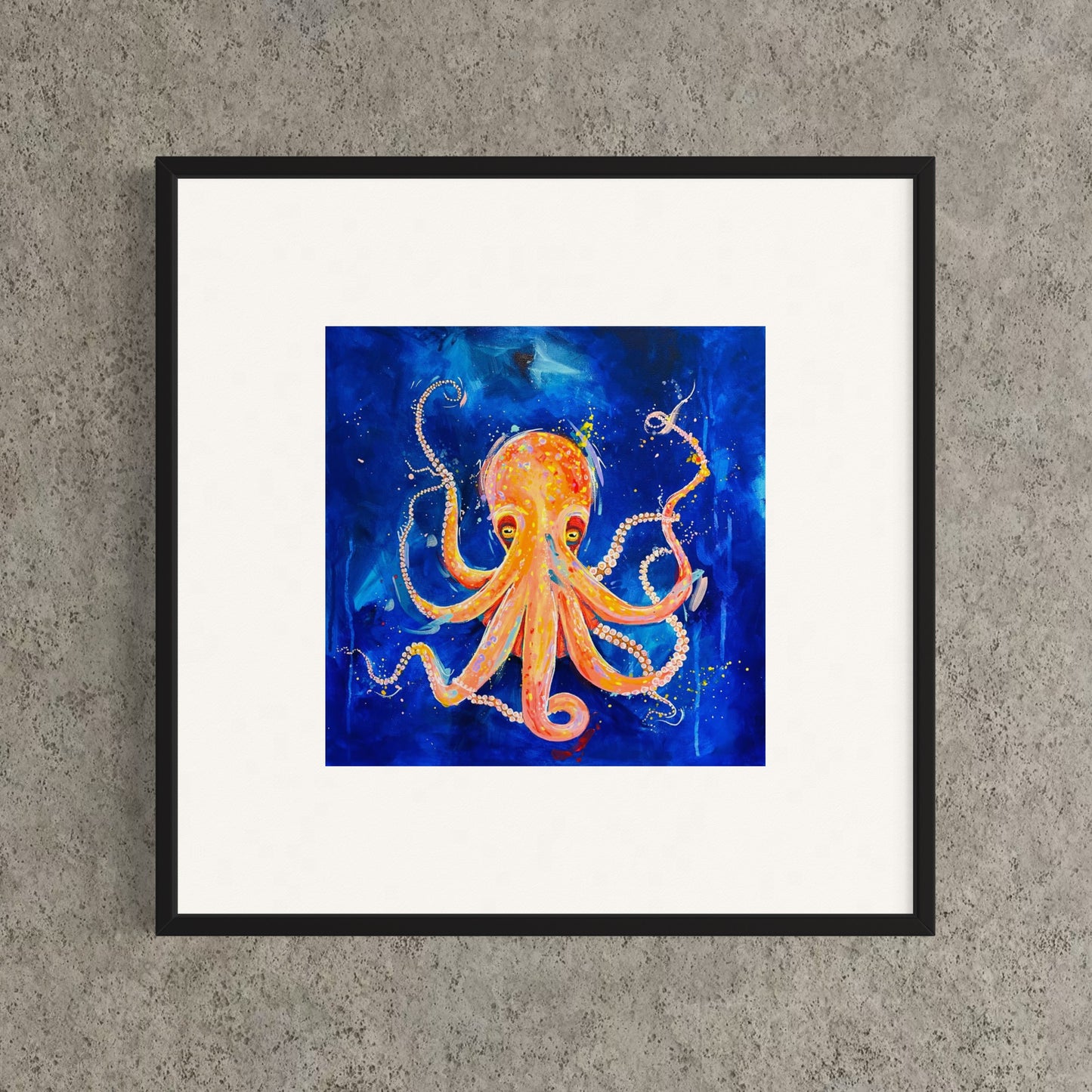 Limited Edition Hand Embellished Octopus  Print – A Unique Collaboration Between Georgina Peters & Samantha Frances