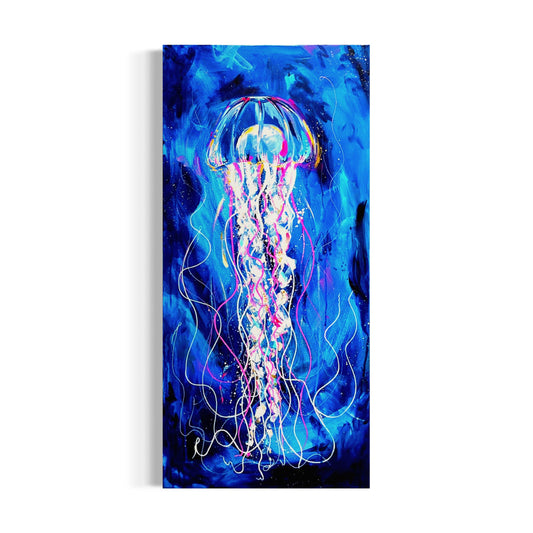 Limited Edition Hand Embellished Jellyfish Print – A Unique Collaboration Between Georgina Peters & Samantha Frances