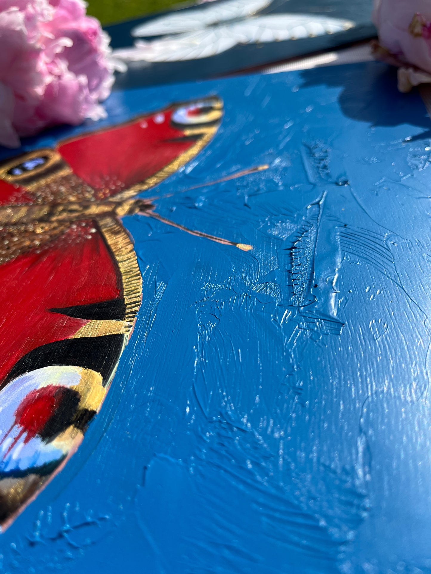 butterfly painting close up