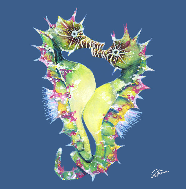 Tidal Kiss Seahorse | Fine Art Canvas Print