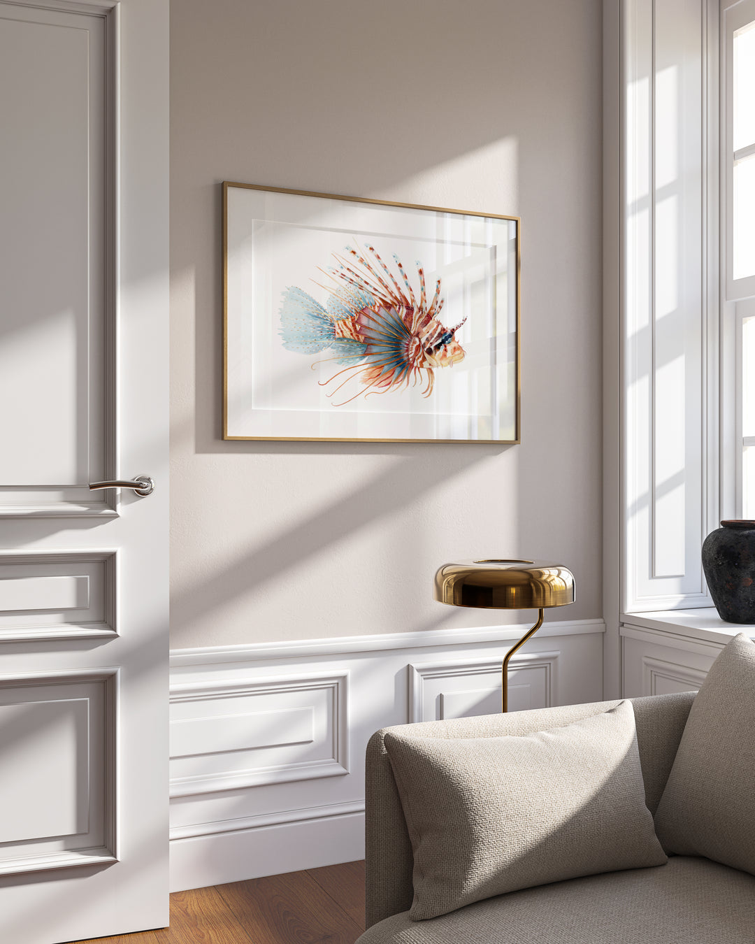 Lionfish Watercolour Fine Art Print | Premium Collection