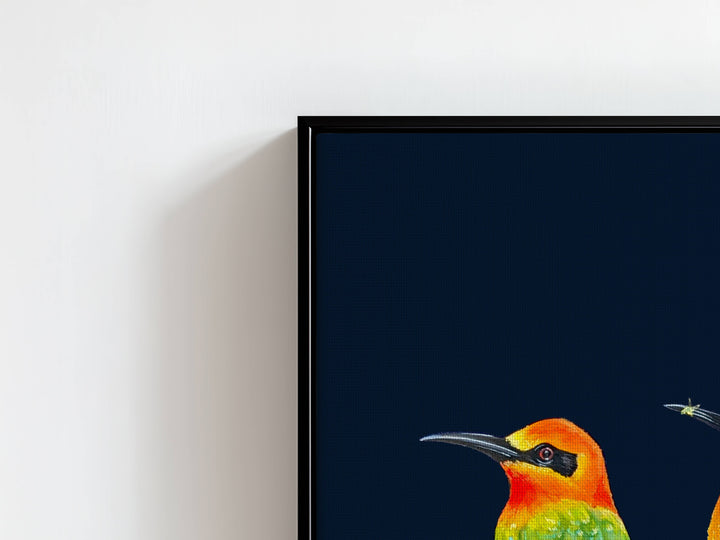 Nocturnal Perch Party – Canvas Print