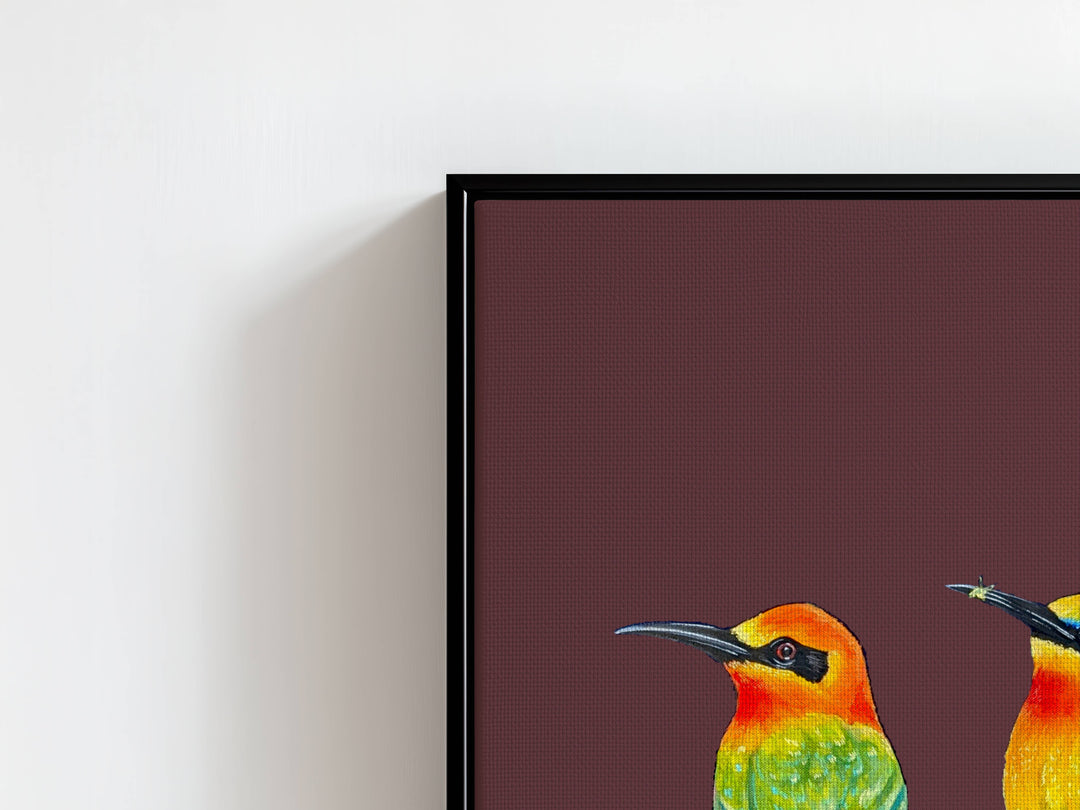 Perch Party – Canvas Print Puce