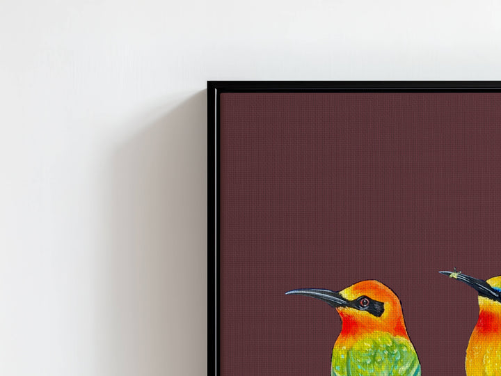 Perch Party – Canvas Print Puce
