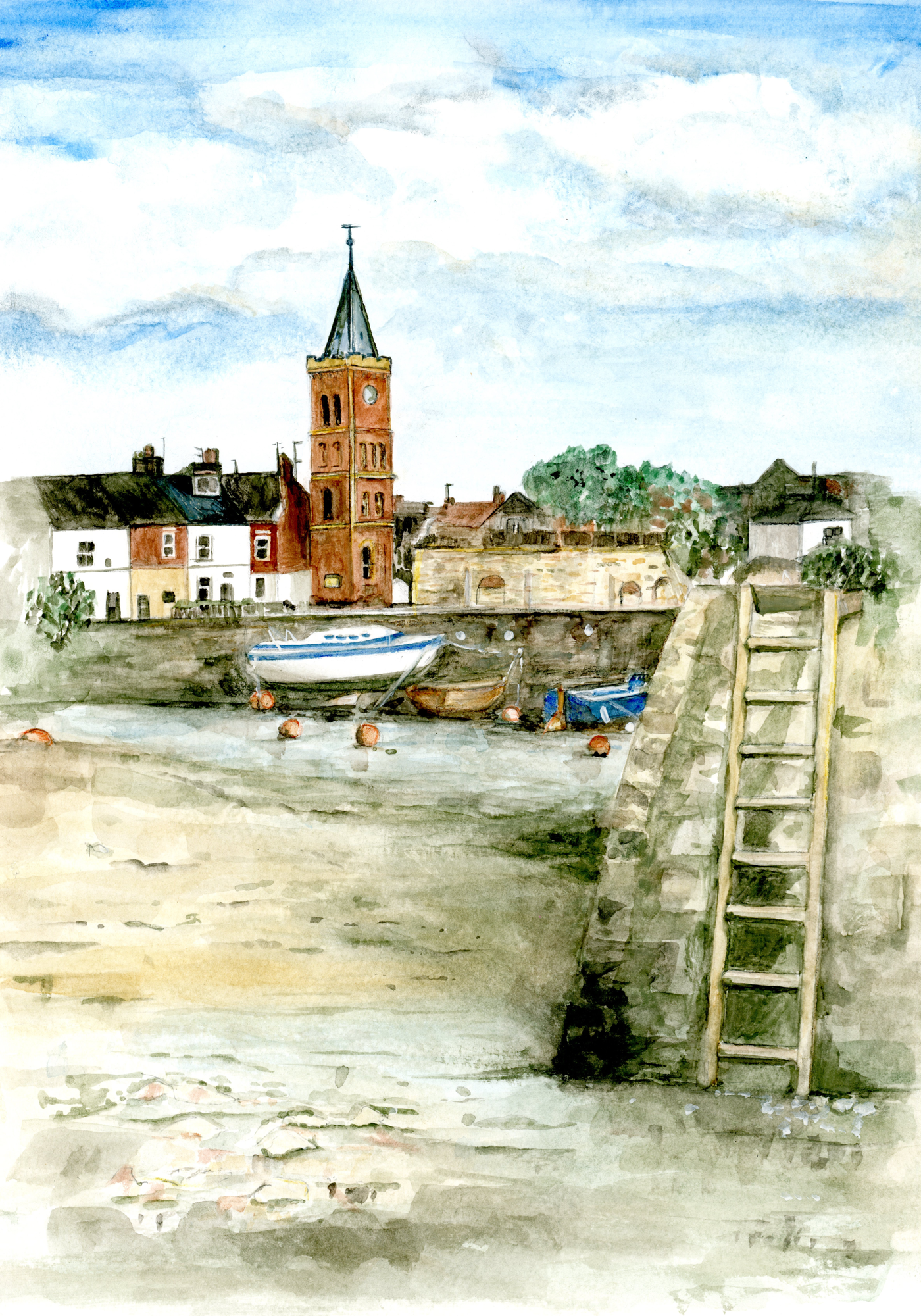 Lympstone Harbour Fine Art Print