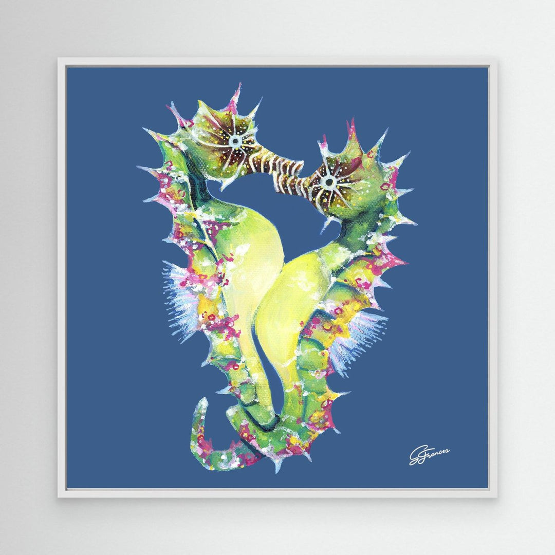 Tidal Kiss Seahorse | Fine Art Canvas Print