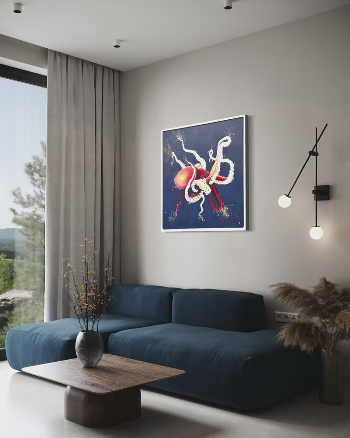 Salty Gold — Original Octopus Painting