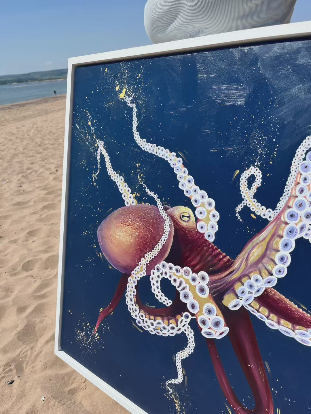 Salty Gold — Original Octopus Painting