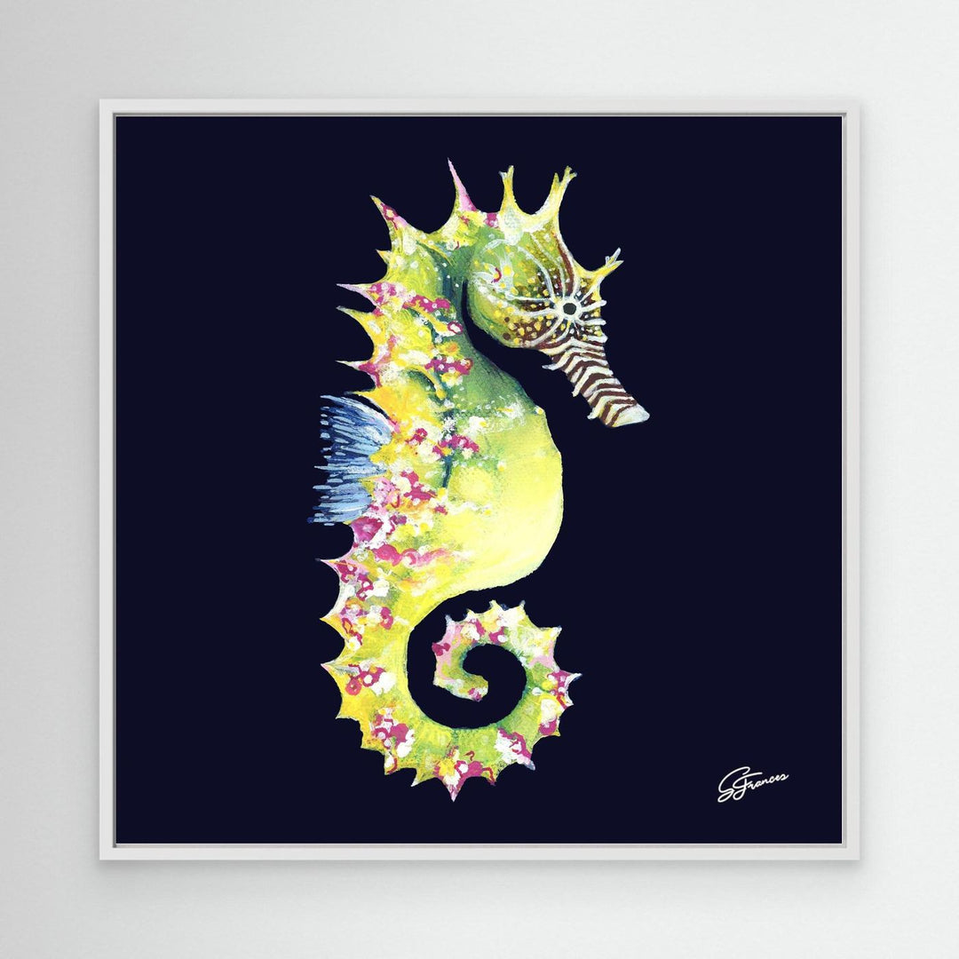 Ocean Lumen Seahorse | Fine Art Canvas Print