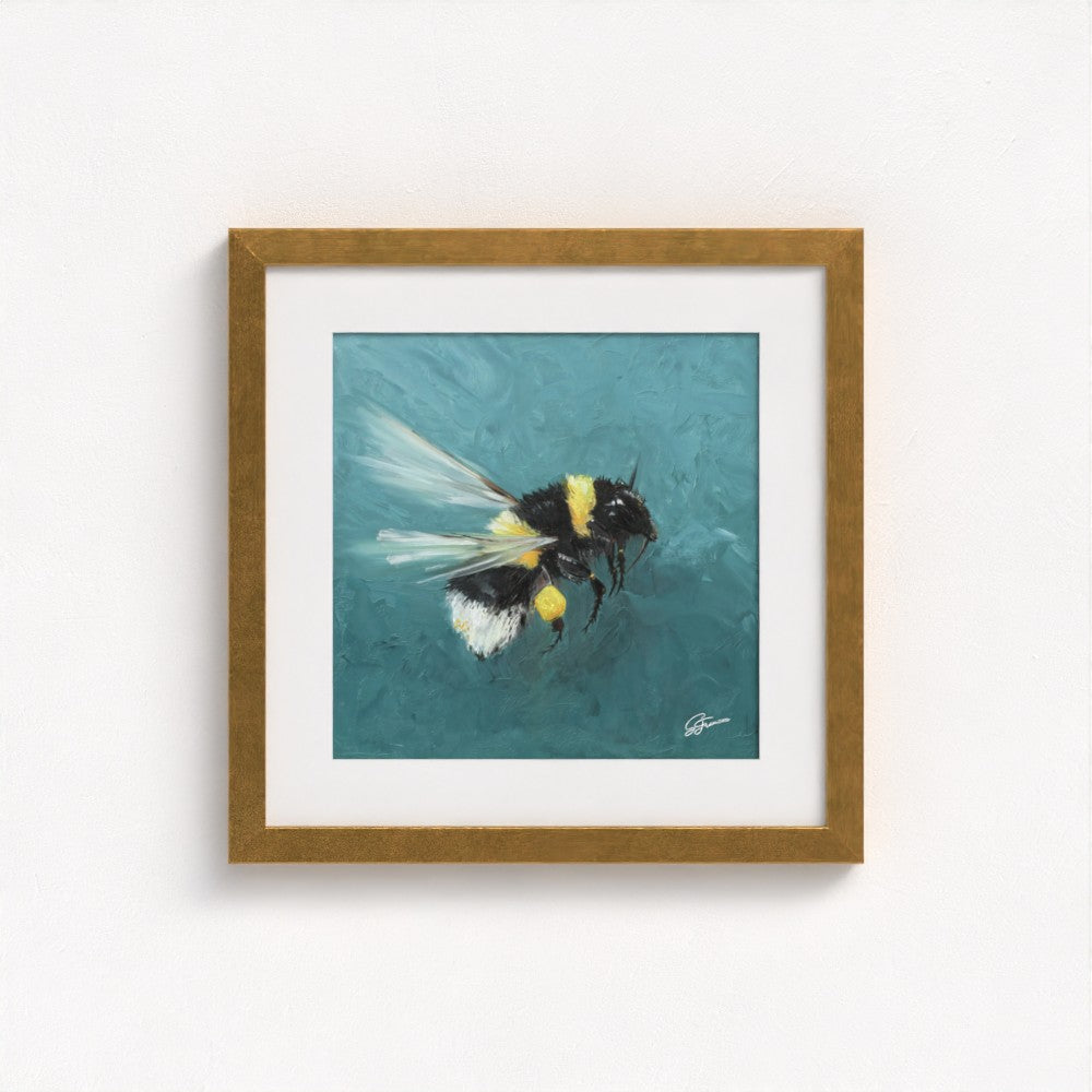 Bumblebee in Flight Fine Art Print | Premium Collection