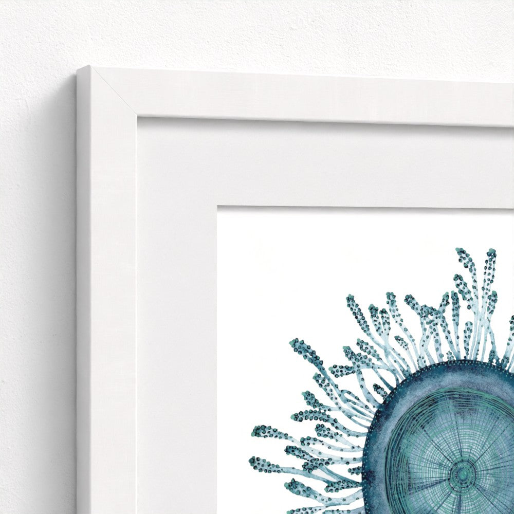 close up of pint and frame