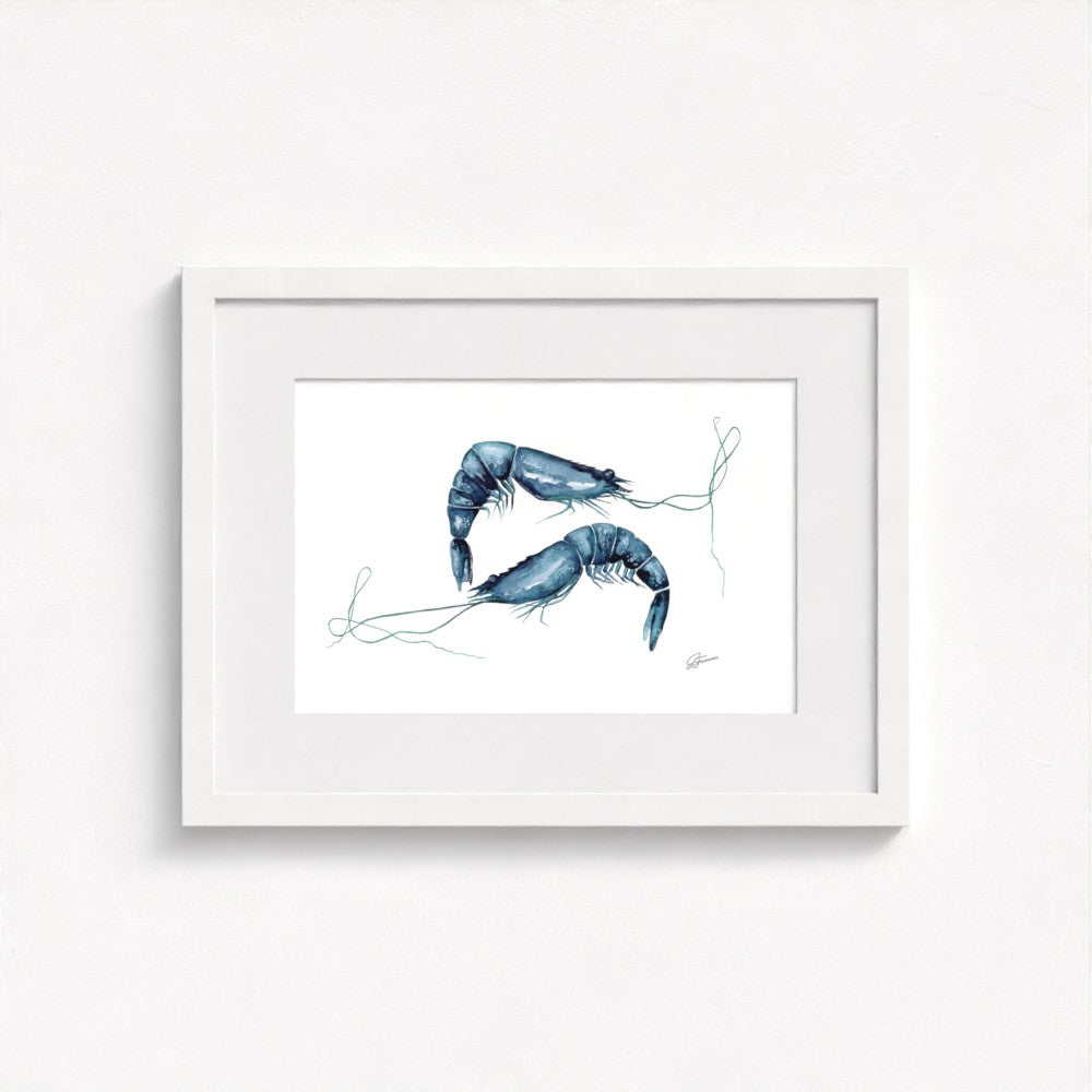 artwork white framed on a white wall