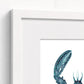close up of lobster claw and white frame detail