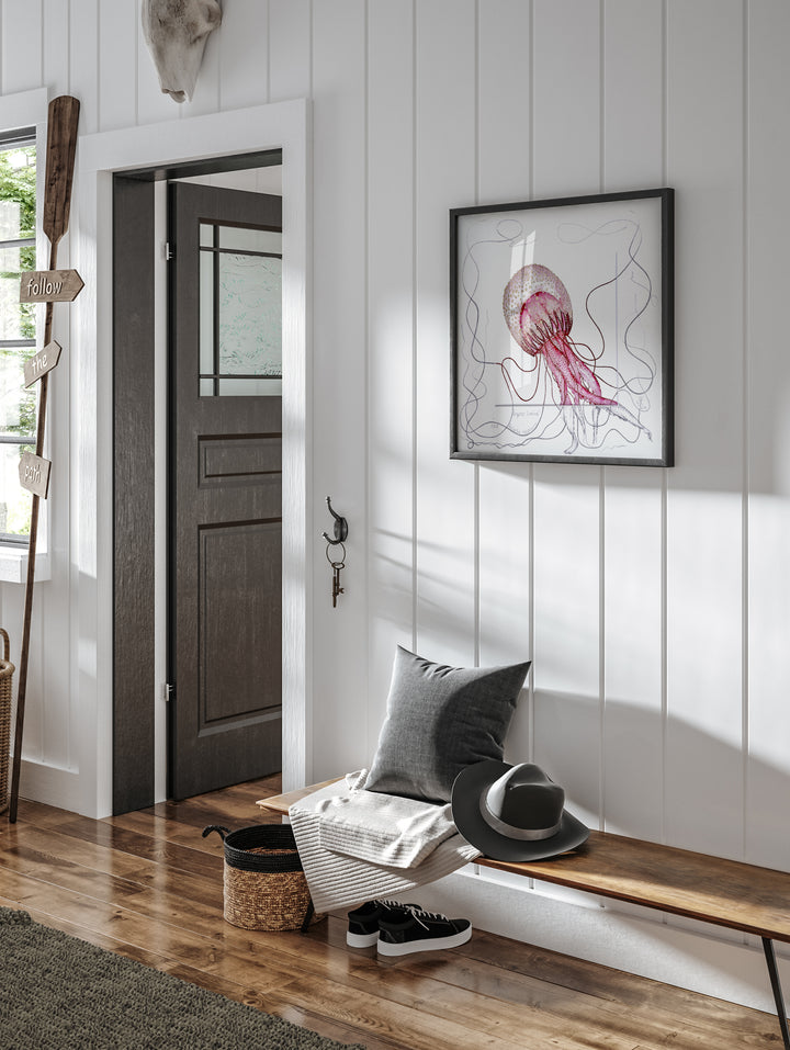 Empress Lumina Jellyfish Fine Art Print with Sketched Mount