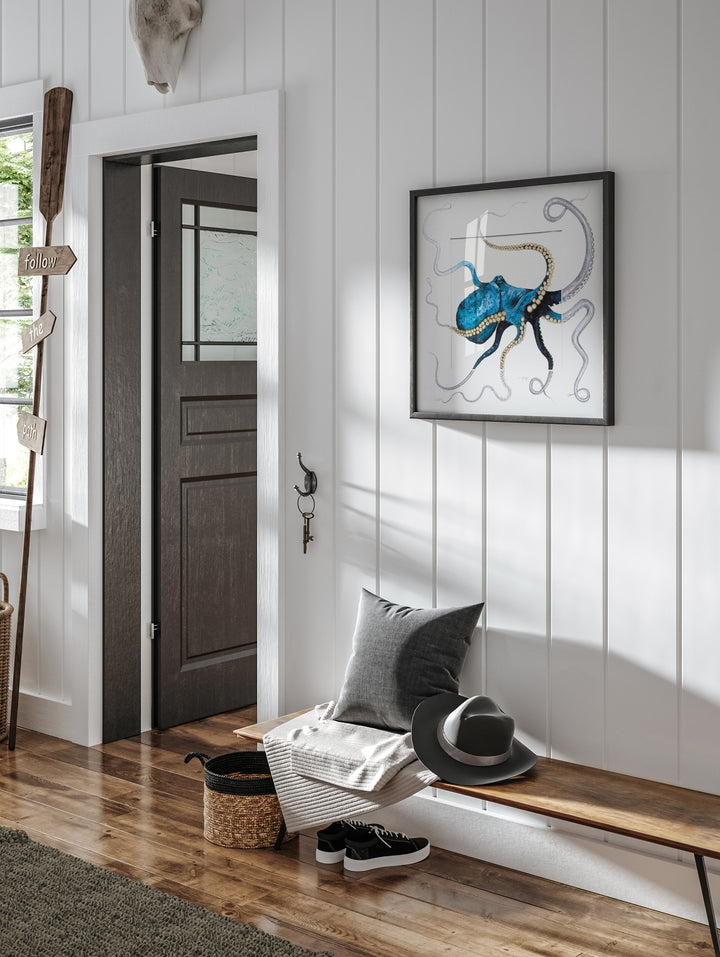 Hyacintho Polypus Fine Art Print with Sketched Mount