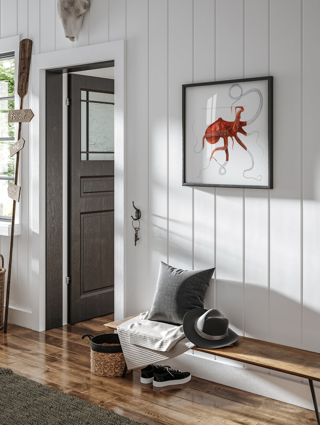Octopoda Fine Art Print with Sketched Mount