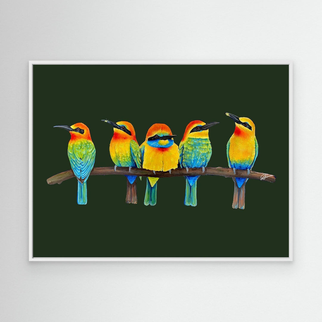 Tree Green Perch Party - Canvas Print